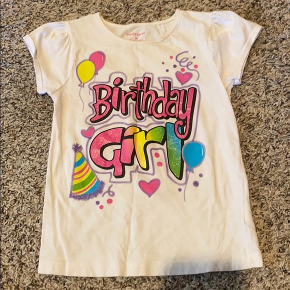 Girls Happy birthday shirt - Picture 1 of 1